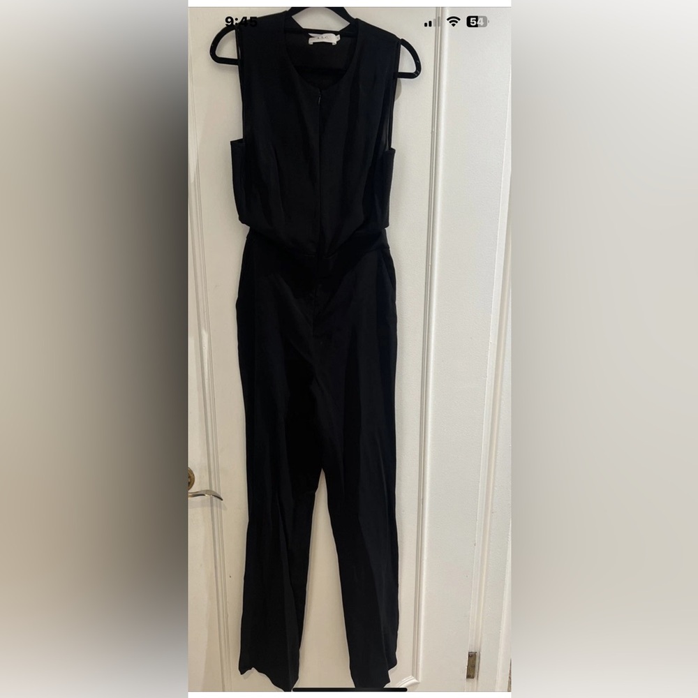 A.L.C. Classic Black Sleeveless Jumpsuit size small